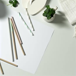 habits and environmental impact, focusing on the use of paper straws and sustainable fashion choices