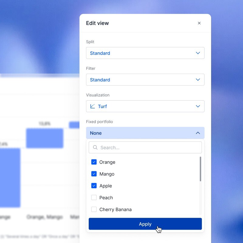 Custom fixed portfolios are possible in TURF_240x240