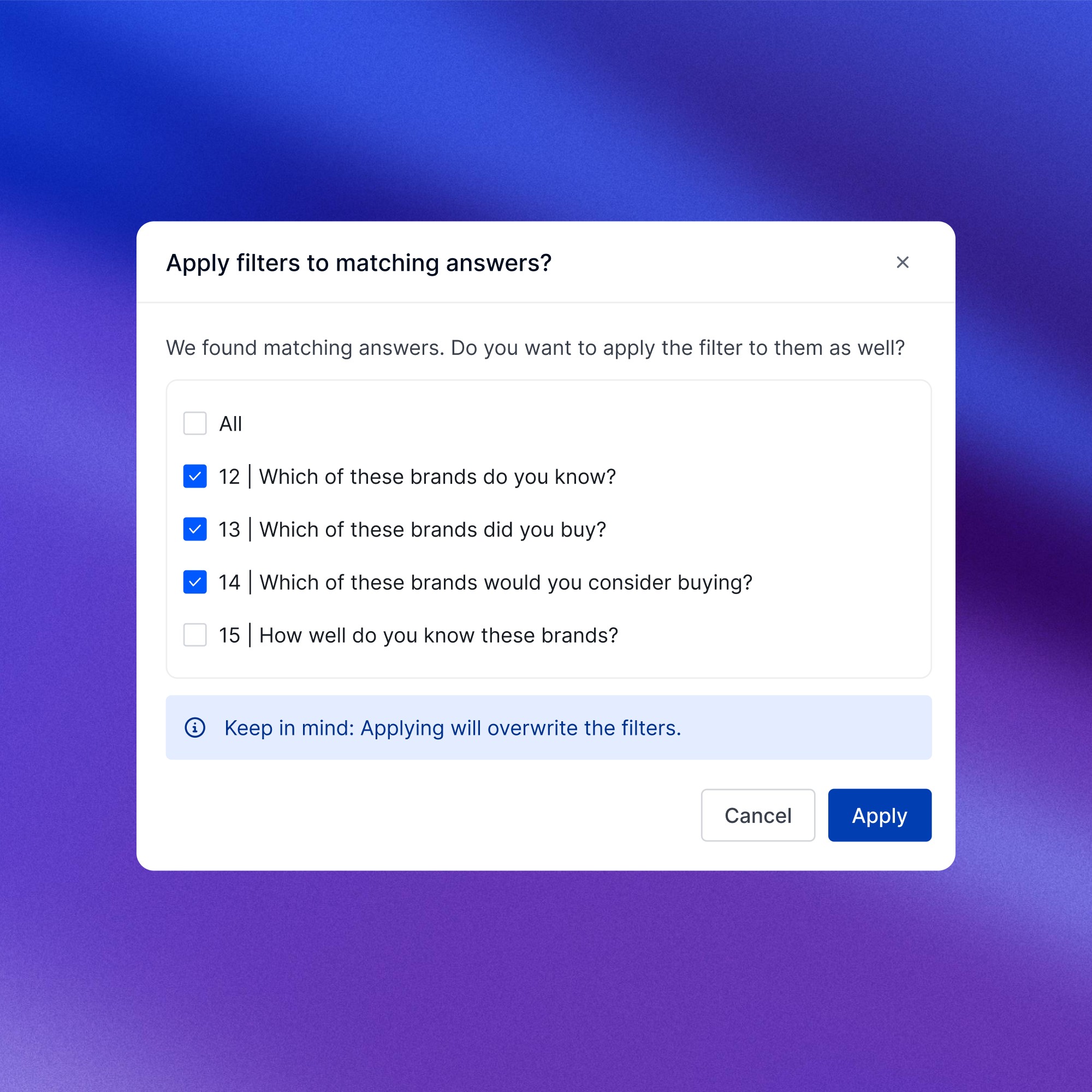 Automatically suggest matching filters_2000x2000